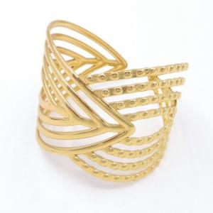Stainless Steel Gold-plating Bangle - KB206946-SP