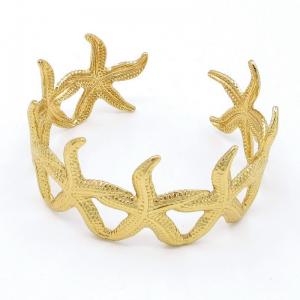 Stainless Steel Gold-plating Bangle - KB206948-SP