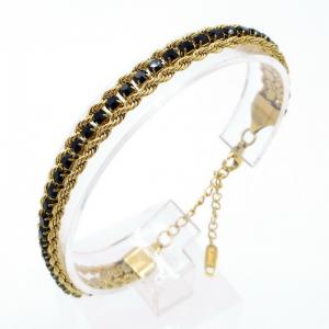 Stainless Steel Stone Bracelet - KB206957-SP