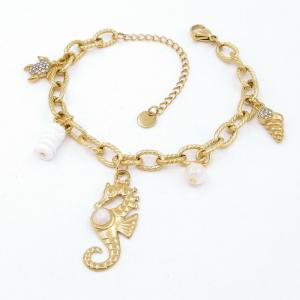 Stainless Steel Gold-plating Bracelet - KB207094-HM