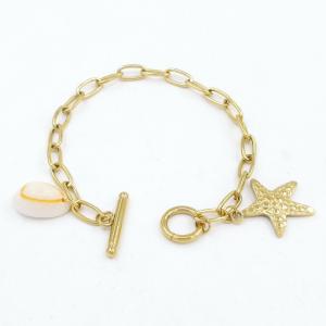 Stainless Steel Gold-plating Bracelet - KB207605-HM