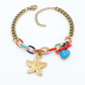 Stainless Steel Gold-plating Bracelet - KB207654-NJ