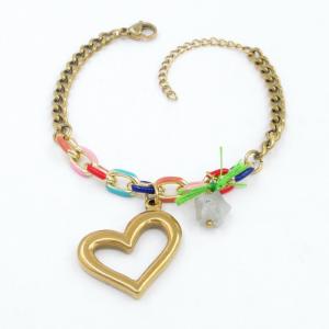 Stainless Steel Gold-plating Bracelet - KB207656-NJ