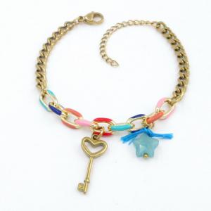 Stainless Steel Gold-plating Bracelet - KB207661-NJ