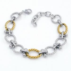 Stainless Steel Gold-plating Bracelet - KB207667-NJ