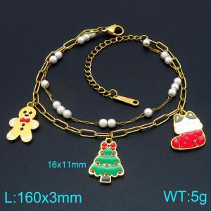 Stainless Steel Gold-plating Bracelet - KB207741-ZLA