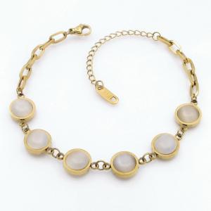 Stainless Steel Stone Bracelet - KB207832-NJ