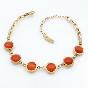 Stainless Steel Stone Bracelet - KB207833-NJ