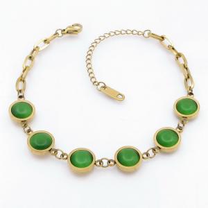 Stainless Steel Stone Bracelet - KB207835-NJ