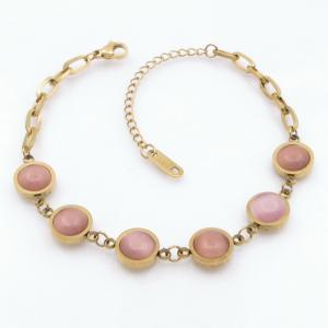 Stainless Steel Stone Bracelet - KB207836-NJ