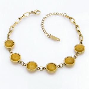 Stainless Steel Stone Bracelet - KB207837-NJ
