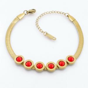 Stainless Steel Stone Bracelet - KB207853-NJ