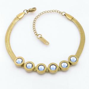 Stainless Steel Stone Bracelet - KB207854-NJ