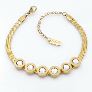 Stainless Steel Stone Bracelet - KB207856-NJ
