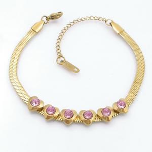 Stainless Steel Stone Bracelet - KB207860-NJ