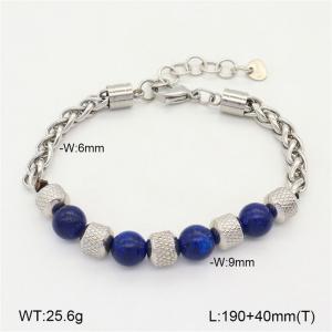 Stainless Steel Stone Bracelet - KB208167-NT