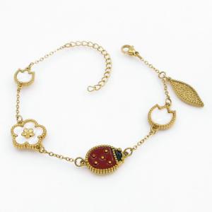 Stainless Steel Gold-plating Bracelet - KB208234-MW