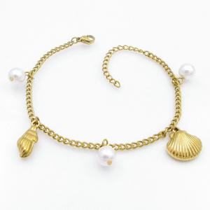 Stainless Steel Gold-plating Bracelet - KB208236-MW