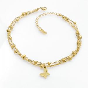 Stainless Steel Gold-plating Bracelet - KB208239-MW
