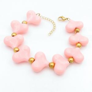 Stainless Steel Gold-plating Bracelet - KB208243-TJG