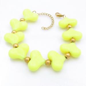 Stainless Steel Gold-plating Bracelet - KB208247-TJG