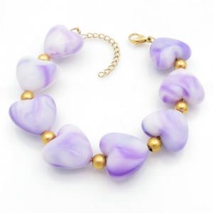 Stainless Steel Gold-plating Bracelet - KB208249-TJG