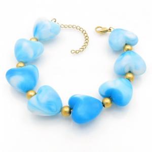 Stainless Steel Gold-plating Bracelet - KB208250-TJG