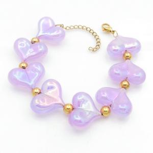 Stainless Steel Gold-plating Bracelet - KB208258-TJG