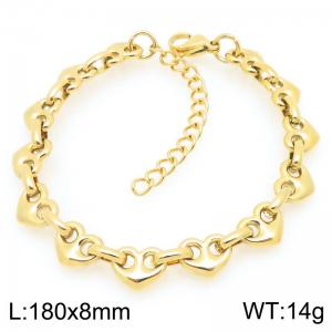 Stainless Steel Gold-plating Bracelet - KB208892-ZCG