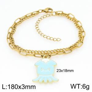 Stainless Steel Gold-plating Bracelet - KB209169-Z