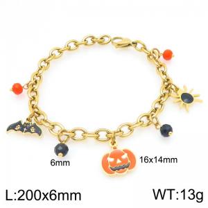 Stainless Steel Gold-plating Bracelet - KB209178-Z