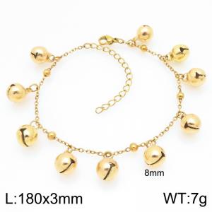 Stainless Steel Gold-plating Bracelet - KB209217-Z