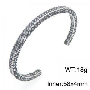 Stainless Steel Bangle - KB209332-LU