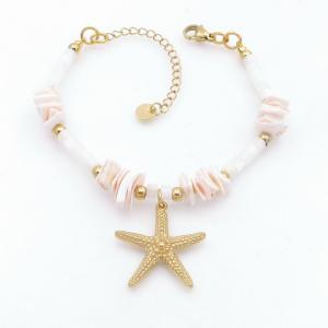 Stainless Steel Gold-plating Bracelet - KB209346-HM