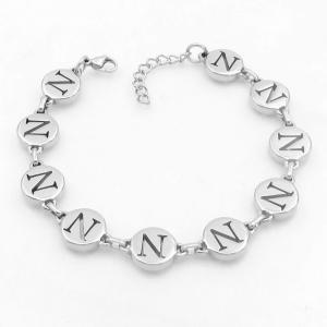 Stainless steel bracelet with letter element accessories - KB209551-TK