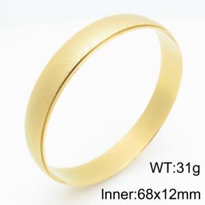 Stainless Steel Gold-plating Bangle - KB209743-LO