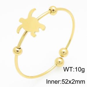 Stainless Steel Gold-plating Bangle - KB209751-LO