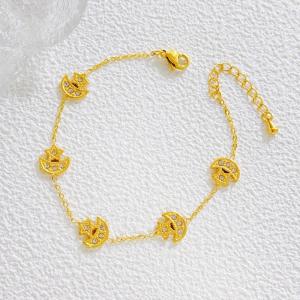 Stainless Steel Gold-plating Bracelet - KB210039-SXSJ