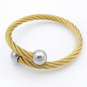 Stainless Steel Wire Bangle - KB210831-XY