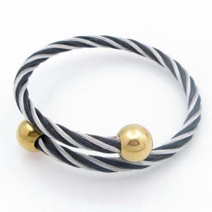 Stainless Steel Wire Bangle - KB210833-XY