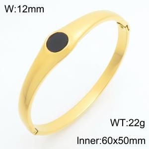 Stainless Steel Gold-plating Bangle - KB211038-KSZ