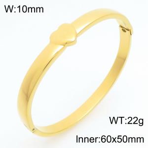 Stainless Steel Gold-plating Bangle - KB211042-KSZ