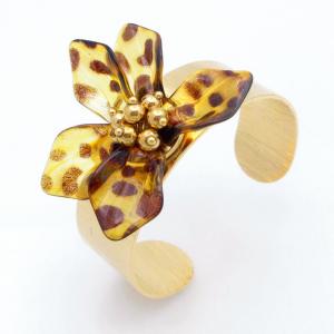 Stainless Steel Gold-plating Bangle - KB211200-SP