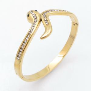 Stainless Steel Gold-plating Bangle - KB211203-SP