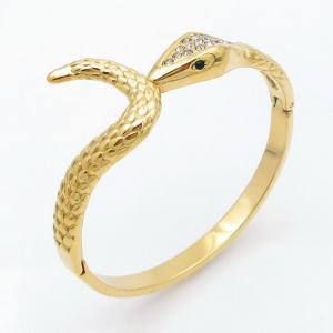 Stainless Steel Gold-plating Bangle - KB211205-SP