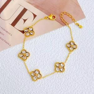 Stainless Steel Gold-plating Bracelet - KB211283-SXSJ