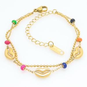 Stainless Steel Gold-plating Bracelet - KB211343-HM