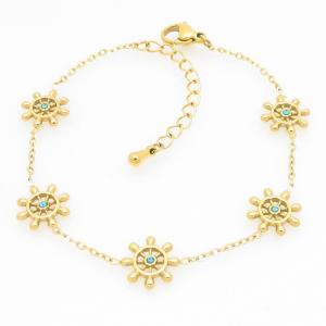 Stainless Steel Gold-plating Bracelet - KB211354-HM