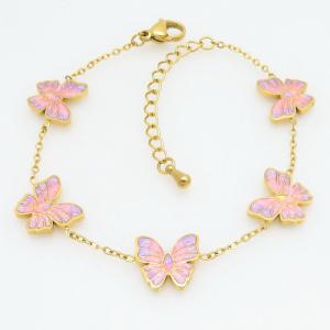 Stainless Steel Gold-plating Bracelet - KB211356-HM