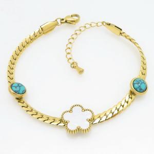 Stainless Steel Gold-plating Bracelet - KB211359-HM